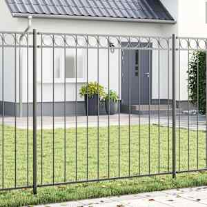 Element Ograje ASSEN Siva 170 x 200 cm Jeklo
