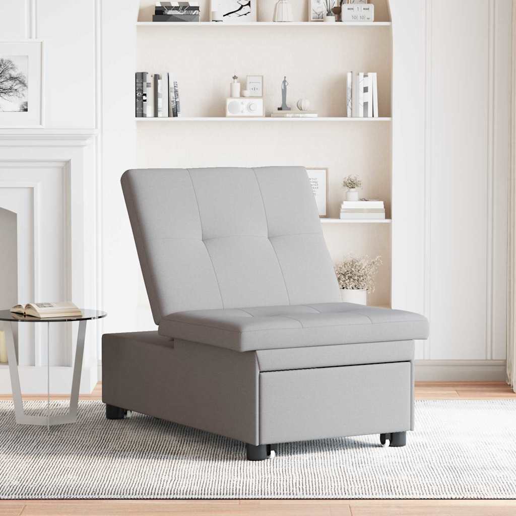 vidaXL 3-in-1 Sofa Bed in Cloud Grijs