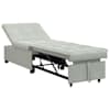 vidaXL Diivanvoodi Helehall 194 x 67 x 82 cm Samet