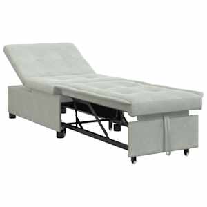vidaXL Diivanvoodi Helehall 194 x 67 x 82 cm Samet