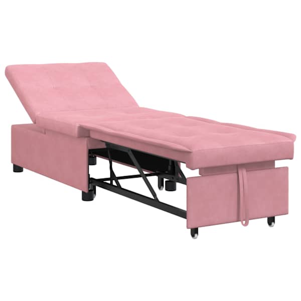 vidaXL Diivanvoodi Roosa 194 x 67 x 82 cm Samet