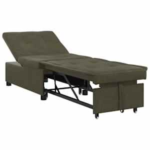 vidaXL Diivanvoodi Armee rohelis 194 x 67 x 82 cm Huahua kangas