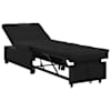 vidaXL V&auml;ljat&otilde;mmatav diivanvoodi Must 194 x 67 x 82 cm Mikrofiiber