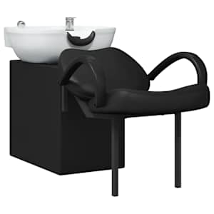 vidaXL &Scaron;ampooni tool Must ja Valge 136 x 60 x 92 cm PVC