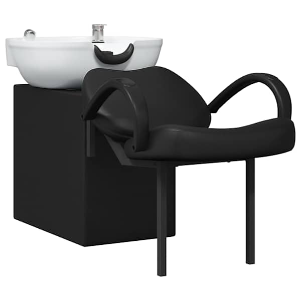 vidaXL &Scaron;ampooni tool Must ja Valge 136 x 60 x 92 cm PVC