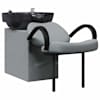 vidaXL &Scaron;ampooni tool Helehall ja must 136 x 60 x 92 cm Plastmass