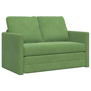 vidaXL Diivanvoodi Hele roheline 204 x 122 x 60 cm Samet