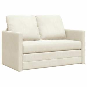 vidaXL Diivanvoodi cream 204 x 122 x 60 cm Samet