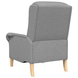 křeslo Světle šedá textil - obrázek 6