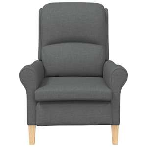 křeslo Tmavě šedá textil - obrázek 4