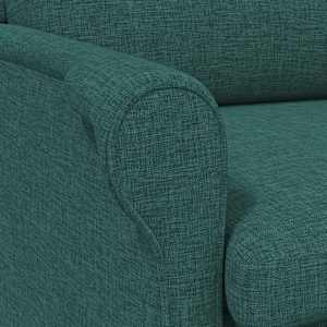 křeslo Tmavě zelená textil - obrázek 8