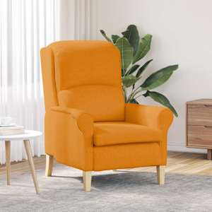 křeslo Tmavě žlutá 76 x 94 x 102 cm textil - obrázek 1