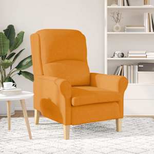 křeslo Tmavě žlutá 76 x 94 x 102 cm textil - obrázek 3