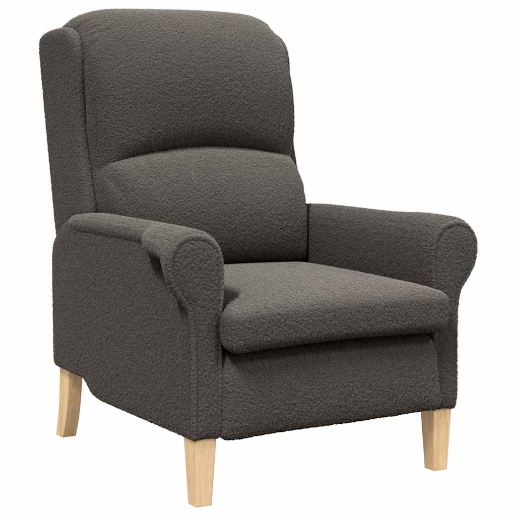 Ergonominen Nojatuoli Tummanharmaa Kangasverhoilu puujaloilla