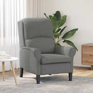 fotelj Temno siva 76 x 94 x 102 cm Mikrofibra