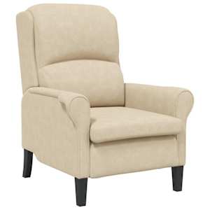vidaXL Tugitool cream 76 x 94 x 102 cm Mikrofiiber