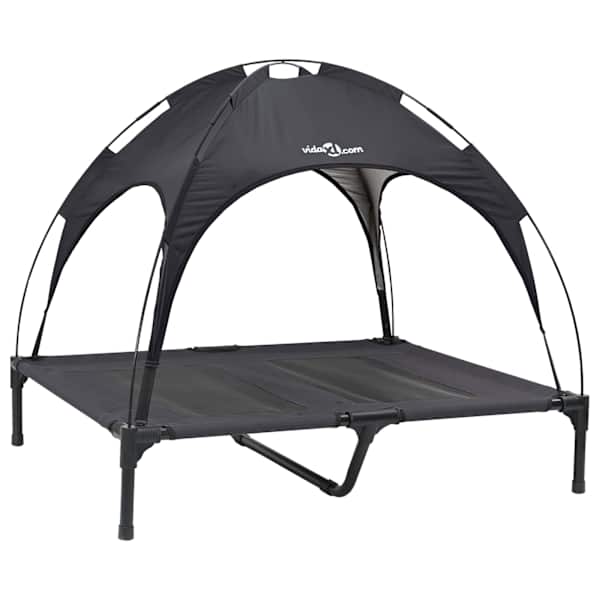 vidaXL Koeravoodi Must 92 x 77 x 82,5 cm Teras