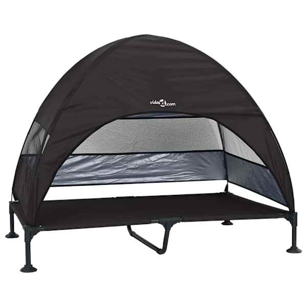 vidaXL &Uuml;les t&otilde;stetud koera voodi 127 x 81 x 108 cm Kangas ja teras