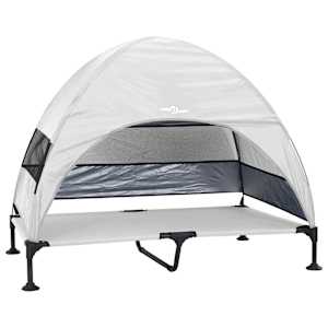 vidaXL &Uuml;les t&otilde;stetud koera voodi 127 x 81 x 108 cm Kangas ja teras