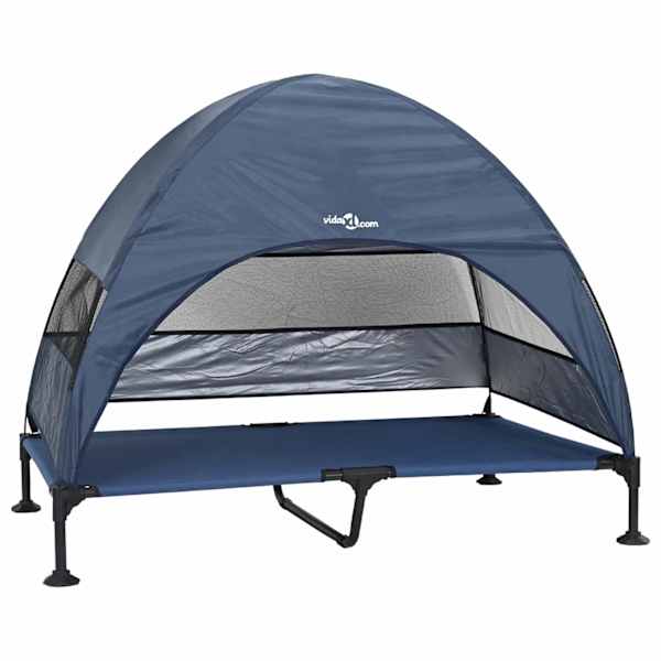 vidaXL &Uuml;les t&otilde;stetud koera voodi 127 x 81 x 108 cm Kangas ja teras