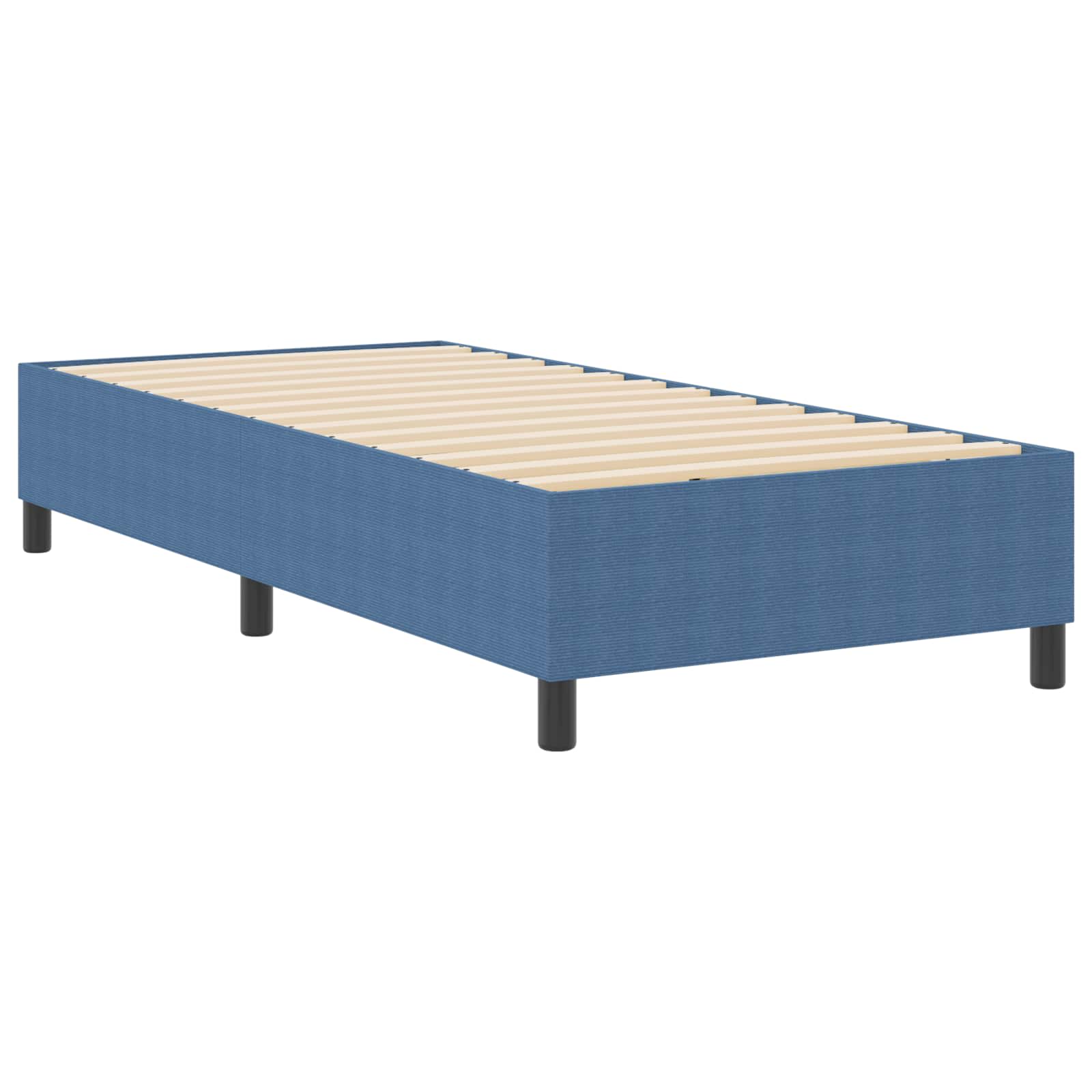 vidaXL Plattformbettgestell Blau 80 x 200 cm Stoff