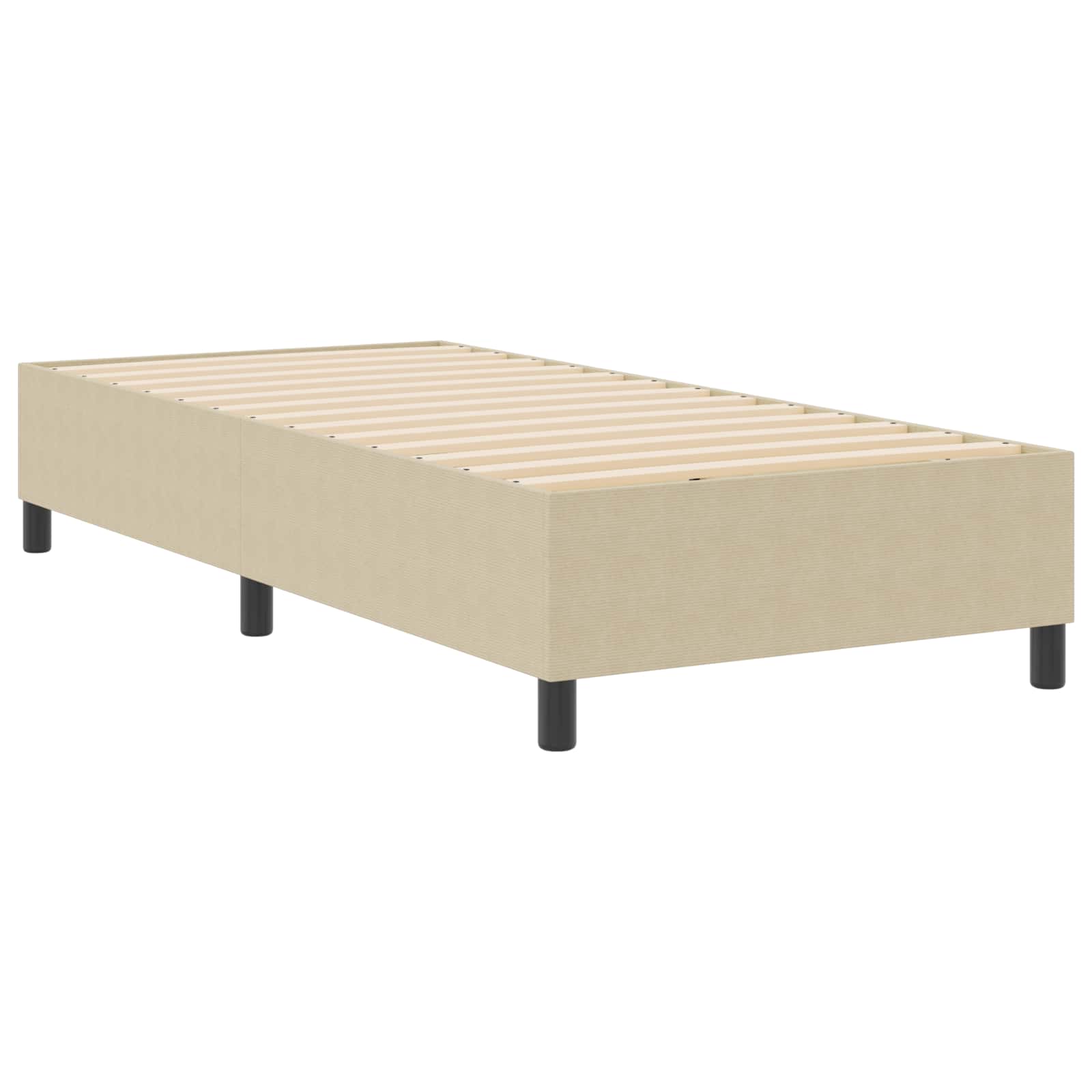 Cama de plataforma Verde grisáceo 80 x 200 cm tela
