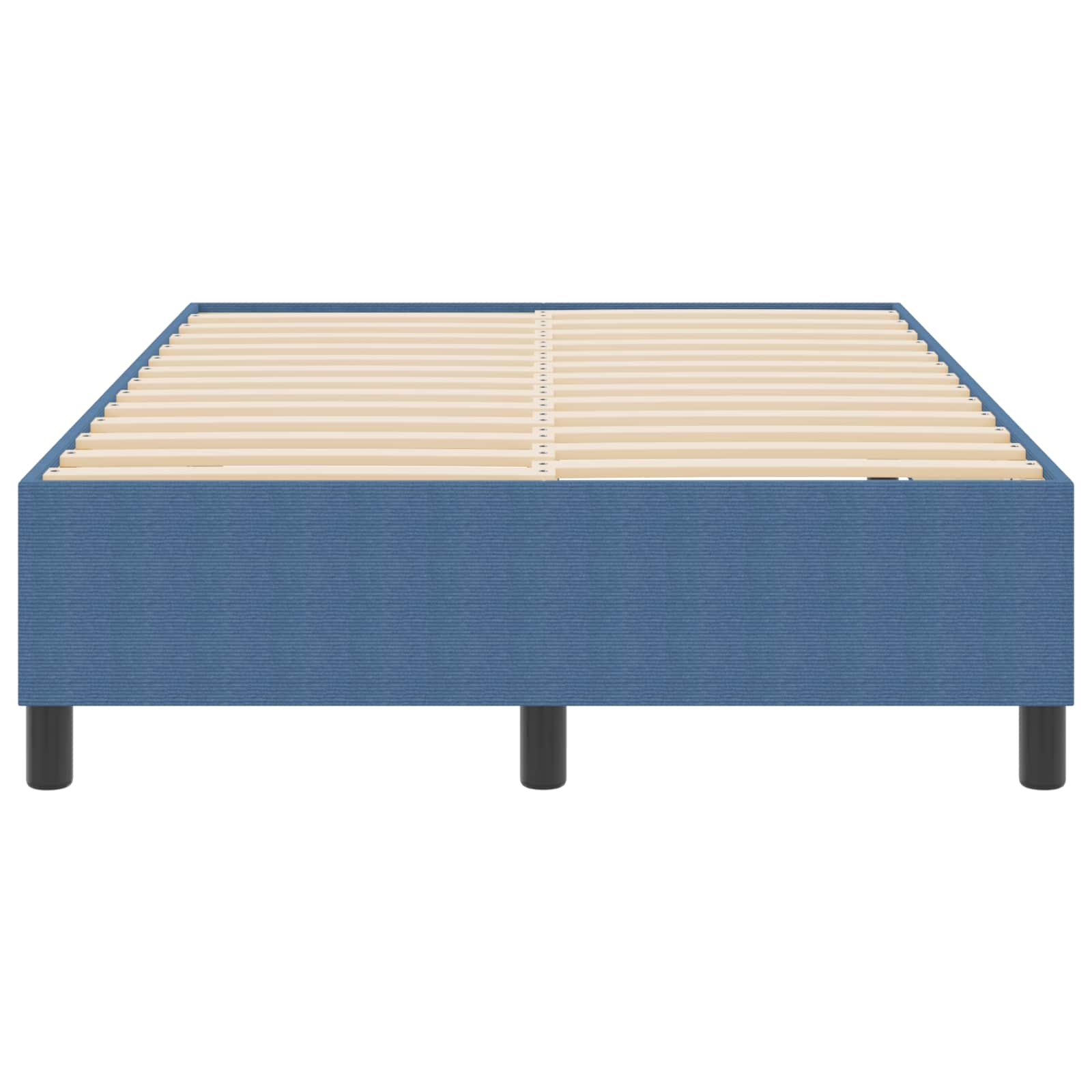 Thumbnail - vidaXL Plattformbettgestell Blau 120 x 200 cm Stoff