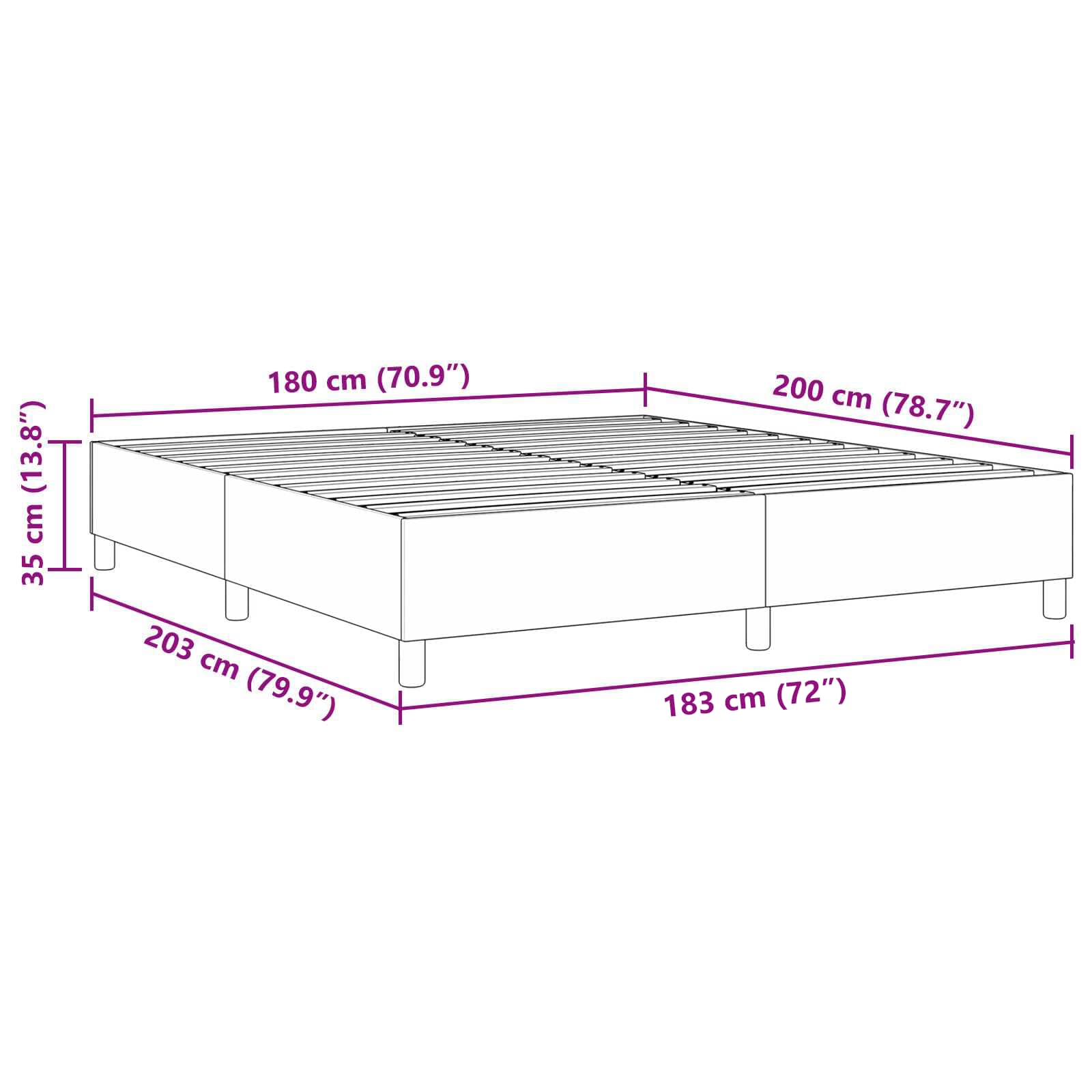 Platvormvoodi raam Helehall 180 x 200 cm kangas 8 Kõik vajalik sinu aeda ja koju! Platvormvoodi raam Helehall 180 x 200 cm kangas - Image 8