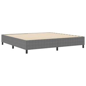 Rám platformy Světle šedá 200 x 200 cm Žebrovaná látka - obrázek 2