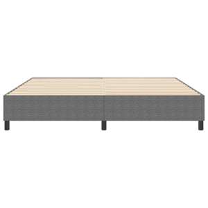 Rám platformy Světle šedá 200 x 200 cm Žebrovaná látka - obrázek 5