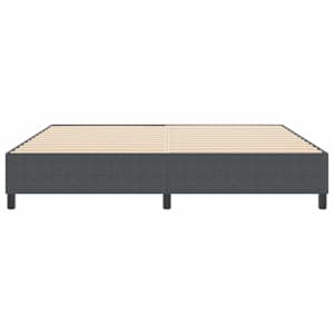 Rám platformy Tmavě šedá 200 x 200 cm Žebrovaná látka - obrázek 5