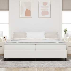 Rám platformy Krémová 200 x 200 cm Žebrovaná látka - obrázek 3