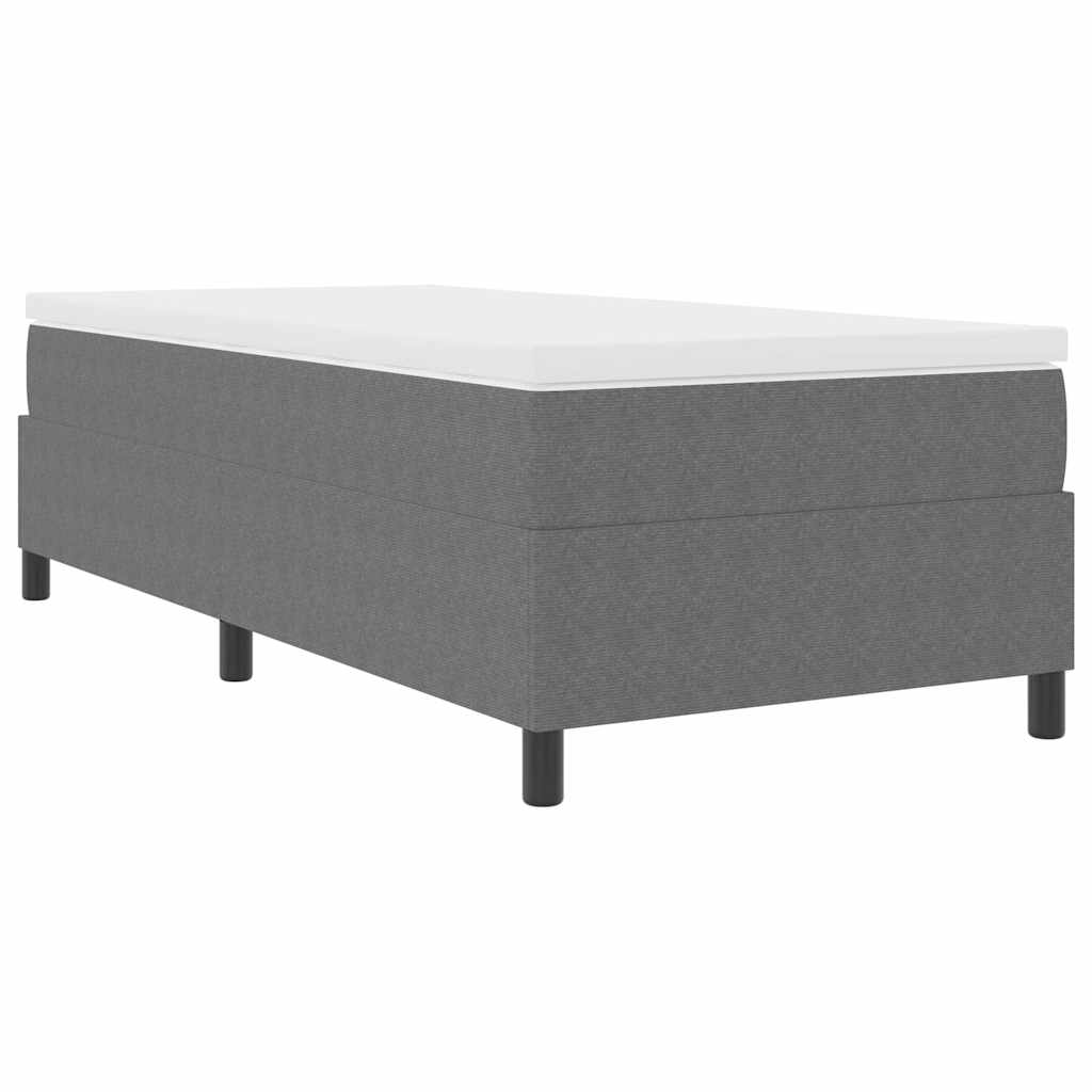 Thumbnail - vidaXL Boxspringbett mit Matratze - Hellgrau, Einzel, Cord-Stoff