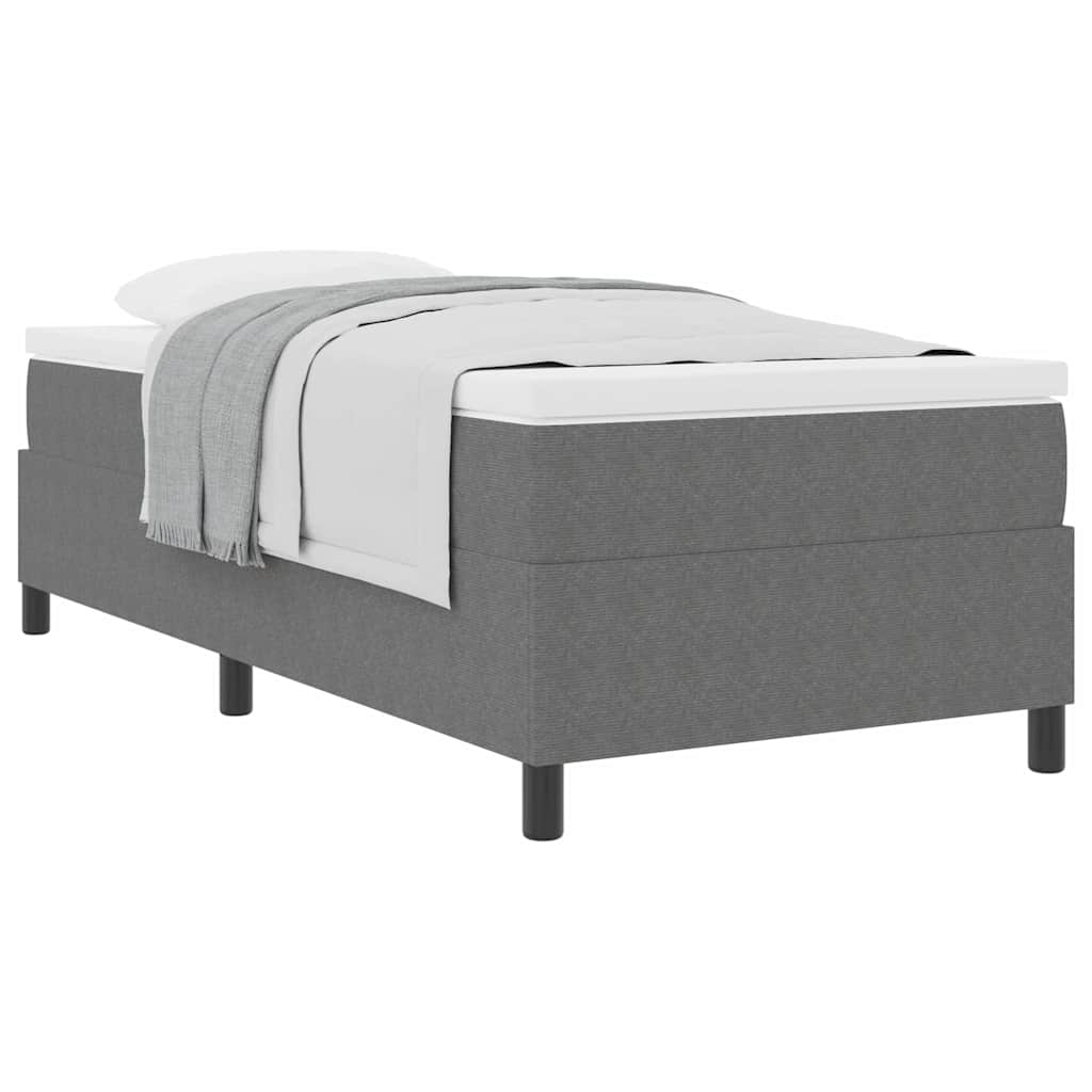 Thumbnail - vidaXL Boxspringbett mit Matratze - Hellgrau, Einzel, Cord-Stoff