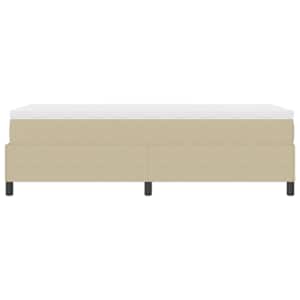 Postel s boxspringem Světle šedá a bílá 90 x 190 cm - obrázek 7
