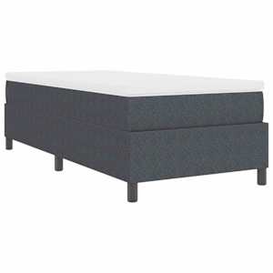 Postel s boxspringem Tmavě šedá a bílá 90 x 200 cm - obrázek 8