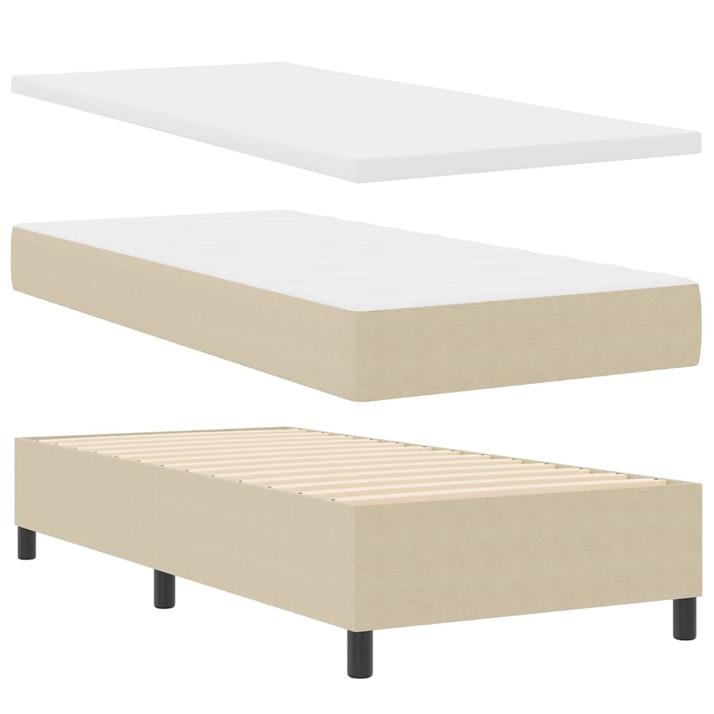 Box Spring Seng med Madras Beige, Hvid Corduroy stof 100 x 200 cm 5 8721158292889 wbg an en hd 2