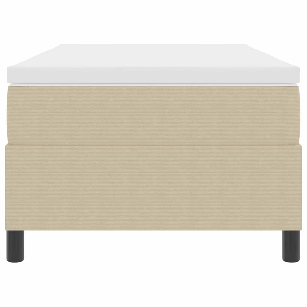 Box Spring Seng med Madras Beige, Hvid Corduroy stof 100 x 200 cm 6 8721158292889 wbg fr en hd 4