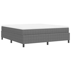 Postel s boxspringem Světle šedá a bílá 180 x 200 cm - obrázek 8