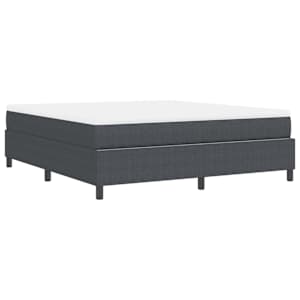 Postel s boxspringem Tmavě šedá a bílá 180 x 200 cm - obrázek 8