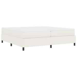 Postel s boxspringem Krémová a bílá 200 x 200 cm - obrázek 8