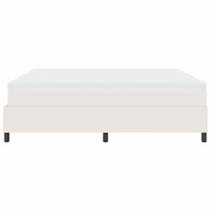 Postel s boxspringem Krémová a bílá 200 x 200 cm - obrázek 7
