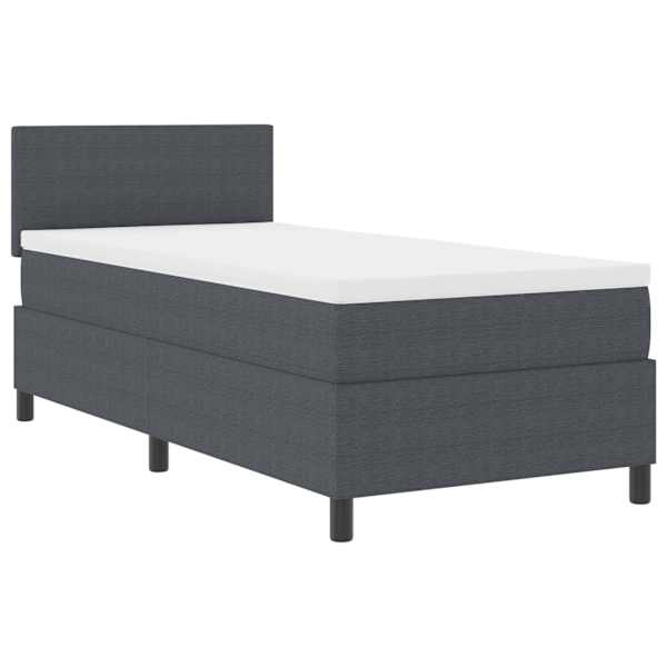 vidaXL Karbi vedrumadrats Tumehall ja Valge 80 x 200 cm Korter kangas