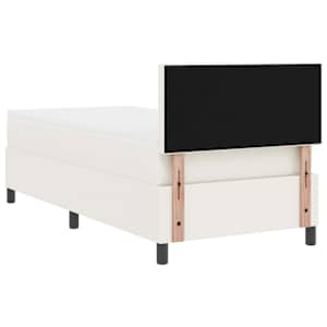 Postel s boxspringem s čelo Krémová a bílá 100 x 200 cm - obrázek 9