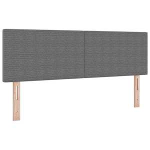 Postel s boxspringem s čelo Světle šedá a bílá 140 x 190 cm - obrázek 6