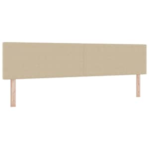 Postel s boxspringem s čelo Světle šedá a bílá 200 x 200 cm - obrázek 6