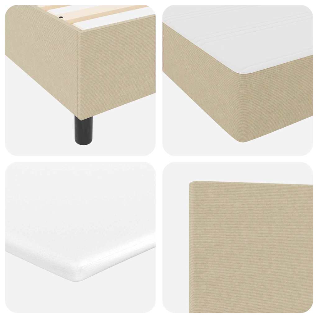 LED box pružinová postel s čelo Světle šedá a bílá 80 x 200 cm - obrázek 11