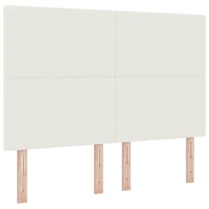 LED box pružinová postel s čelo Krémová a bílá 140 x 200 cm - obrázek 7