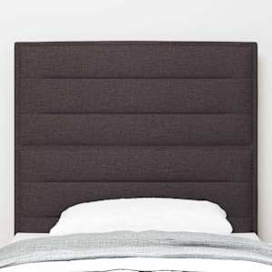 Čelo postele Tmavě hnědá 80 cm textil - obrázek 3