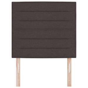 Čelo postele Tmavě hnědá 90 cm textil - obrázek 4